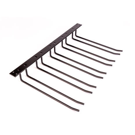 Glass rack Ceiling 30 cm Black