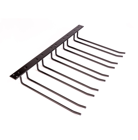 Glass rack Ceiling 30 cm Black